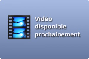 Video disponible prochainement